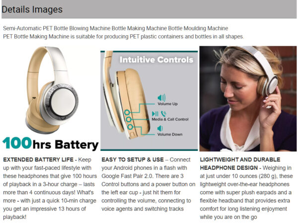 CEL-100H Bluetooth 5.0 Wireless Headphone with 100 Hours Play Time - Image 8