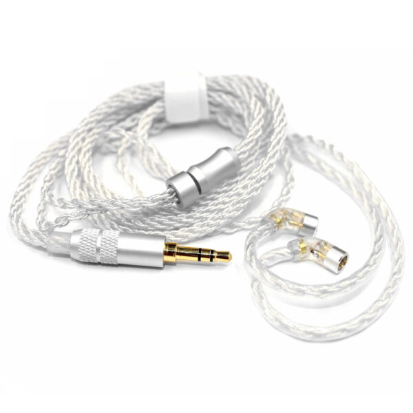 CEL-35078-W Super Soft Twisted Headphone Cable Replacement 0.78mm 2pin 3.5mm - Image 3