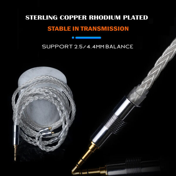 Sterling Silver SE846t8ie 2.5/4.4mm ie80s w80w60 Balanced Headphone Upgrade balanced Line - Image 3