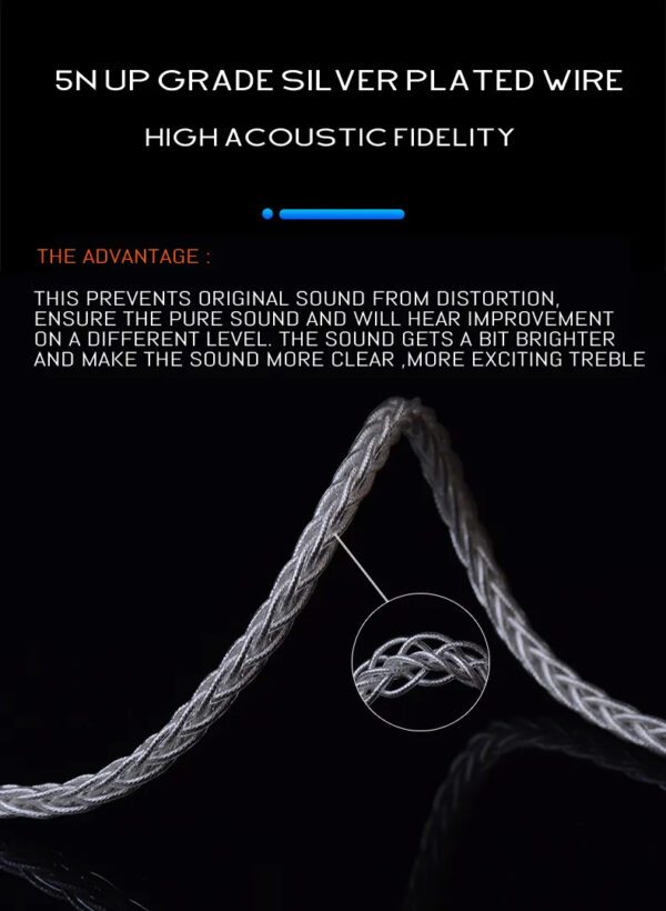 Sterling Silver SE846t8ie 2.5/4.4mm ie80s w80w60 Balanced Headphone Upgrade balanced Line - Image 4