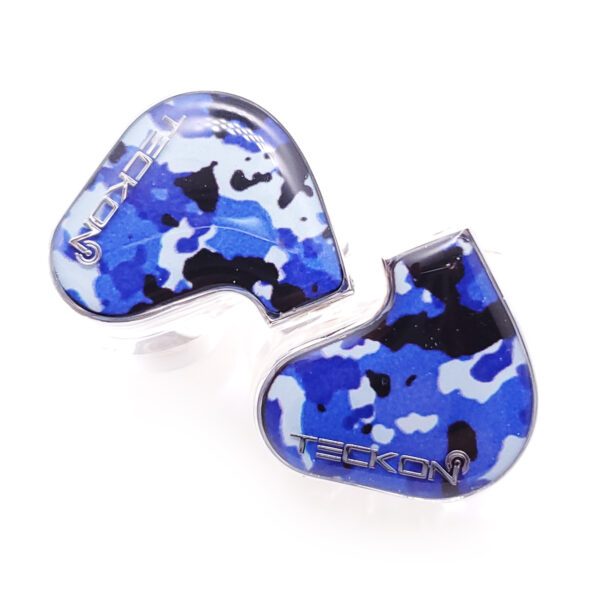 IEM-E2-5 Camouflage Blue Fashion Design Hi-Fi IEM Bluetooth Earphones - Image 2