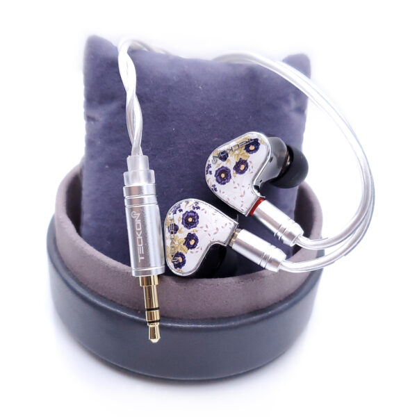 IEM-E2-2 Elegant Flower Fashion Design Hi-Fi IEM Bluetooth Earphones - Image 6