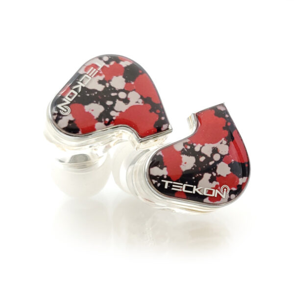 IEM-E2-4 Camouflage Red Fashion Design Hi-Fi IEM Bluetooth Earphones - Image 2