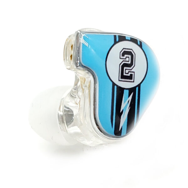 IEM-E2-13 Super Car Blue Hi-Fi IEM Bluetooth Earphones - Image 3
