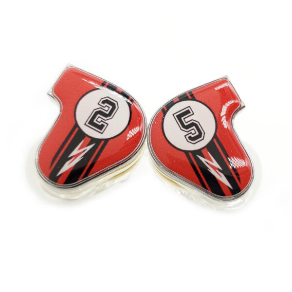 IEM-E2-11 Super Car Red Design Hi-Fi IEM Bluetooth Earphones - Image 2