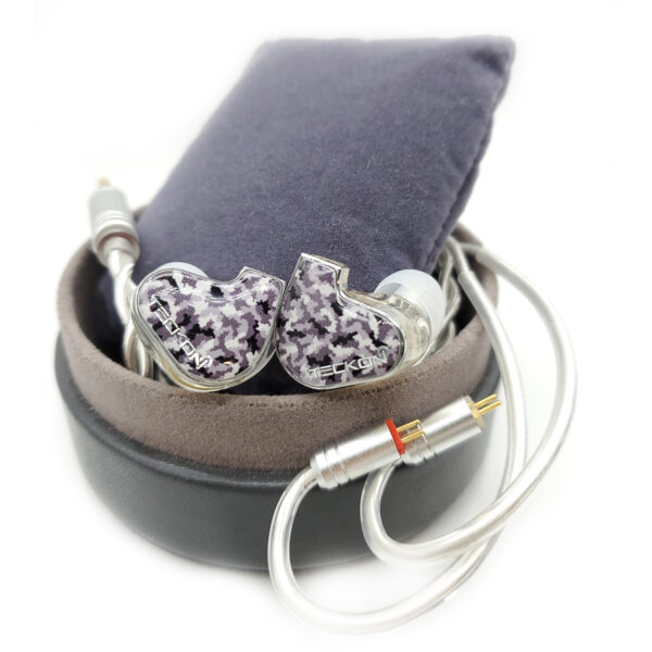 IEM-E2-33 Camouflage Gray Design Hi-Fi IEM Bluetooth Earphones - Image 2