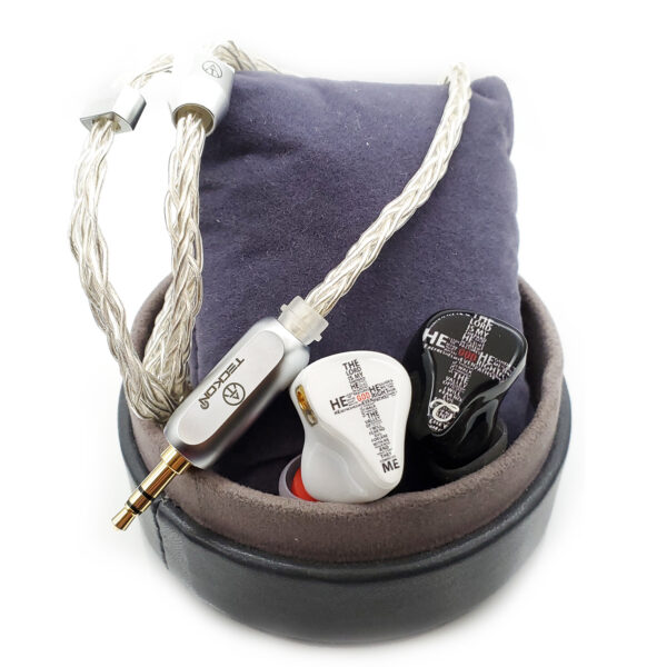 IEM-S2-81 White Cross HiFi Dynamic Balanced Armatured IEM Bluetooth Earphones - Image 7