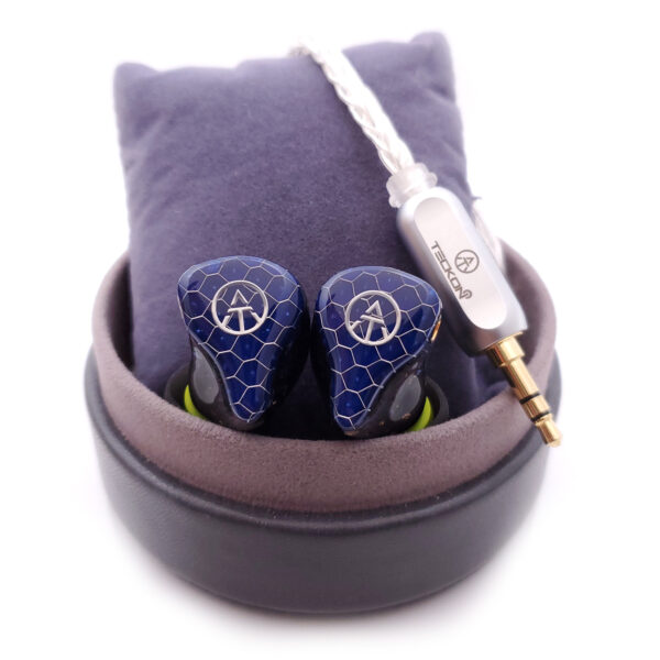 IEM-S2-102 Blue Cobra HiFi Dynamic Balanced Armatured IEM Bluetooth Earphones - Image 10