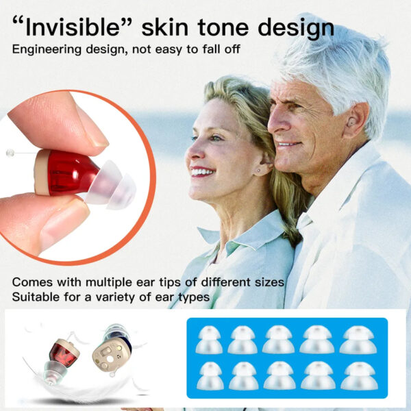 TWS Hearing Aid with Digital Display For Deafness - Image 5